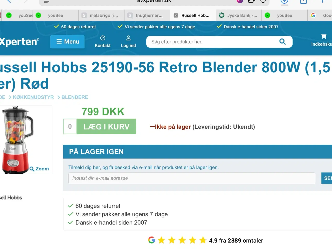 Billede 2 - Blenderglas