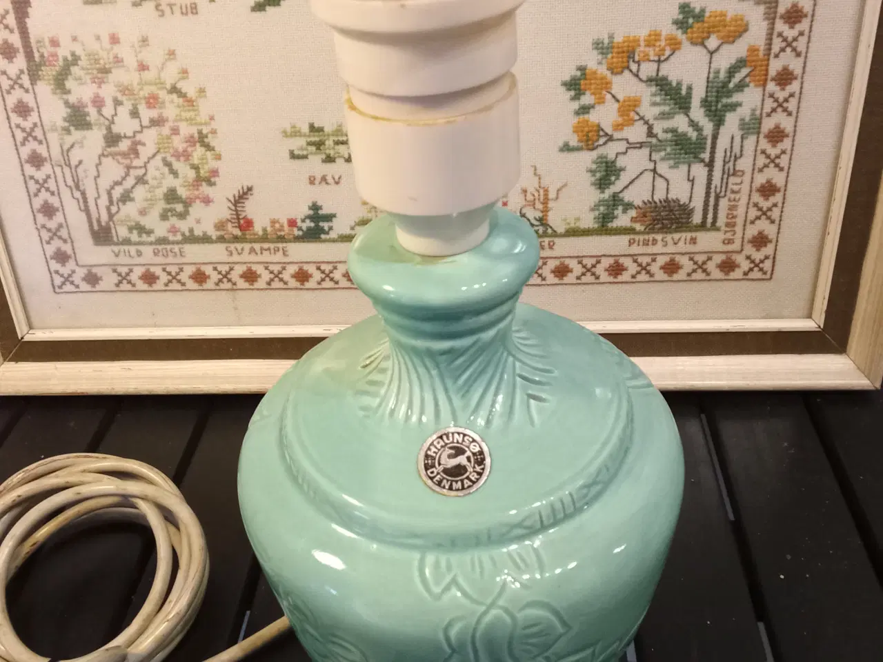 Billede 3 - Flot Haunsø keramik bordlampe