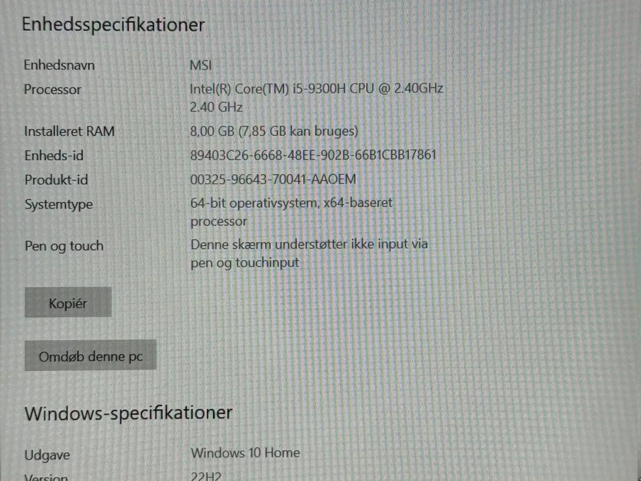 Billede 3 - Bærbar Gamer Core i5