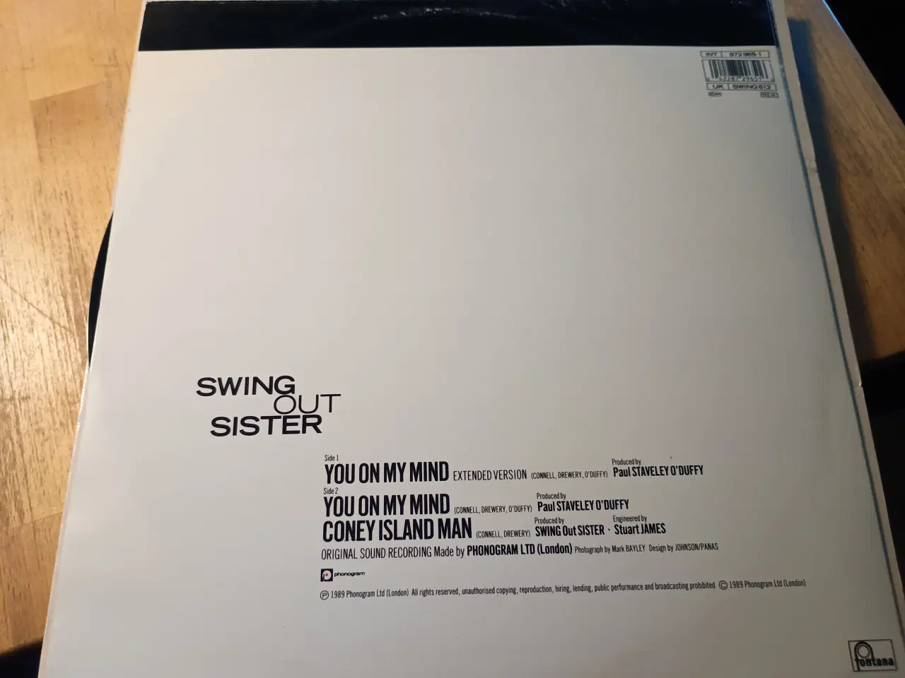 Billede 2 - Swing Out Sister, You On My Mind. Maxisingle.