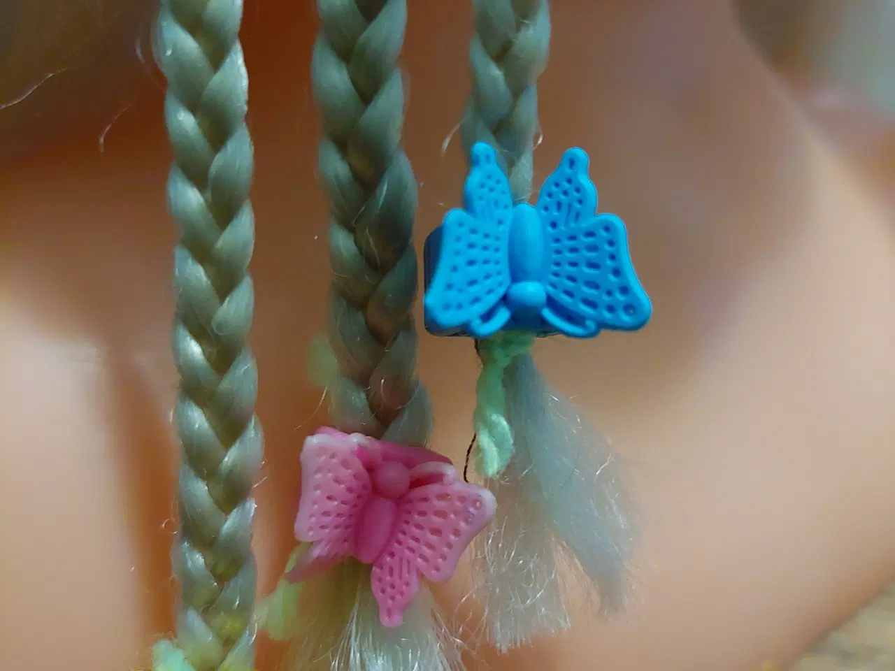 Billede 8 - Hårspænder, sommerfugle, 6 stk.