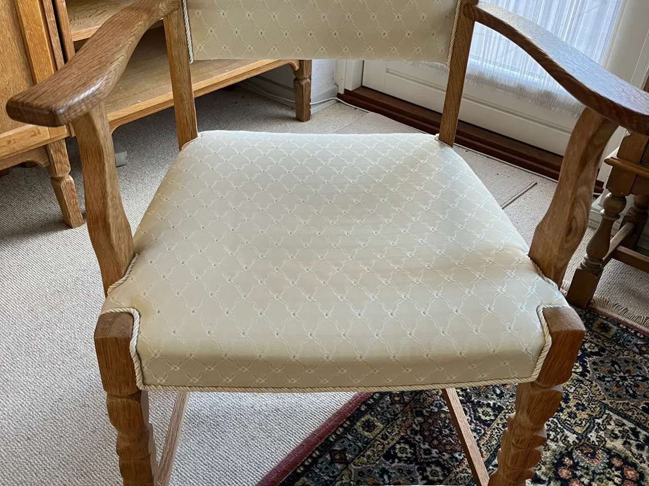 Billede 1 - Lænestol med fodskammel