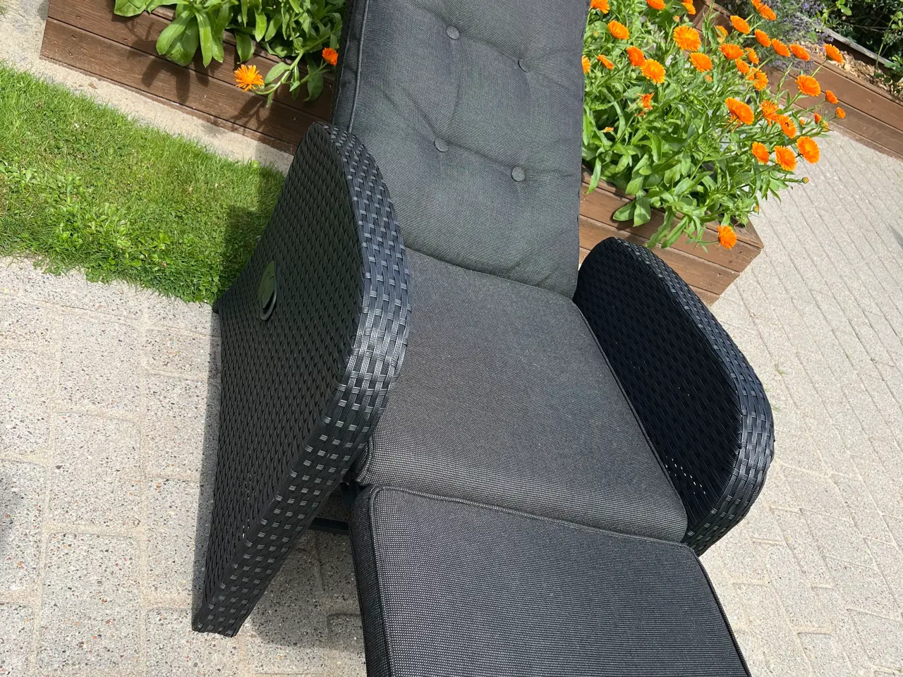 Billede 3 - Loungestol med hynde
