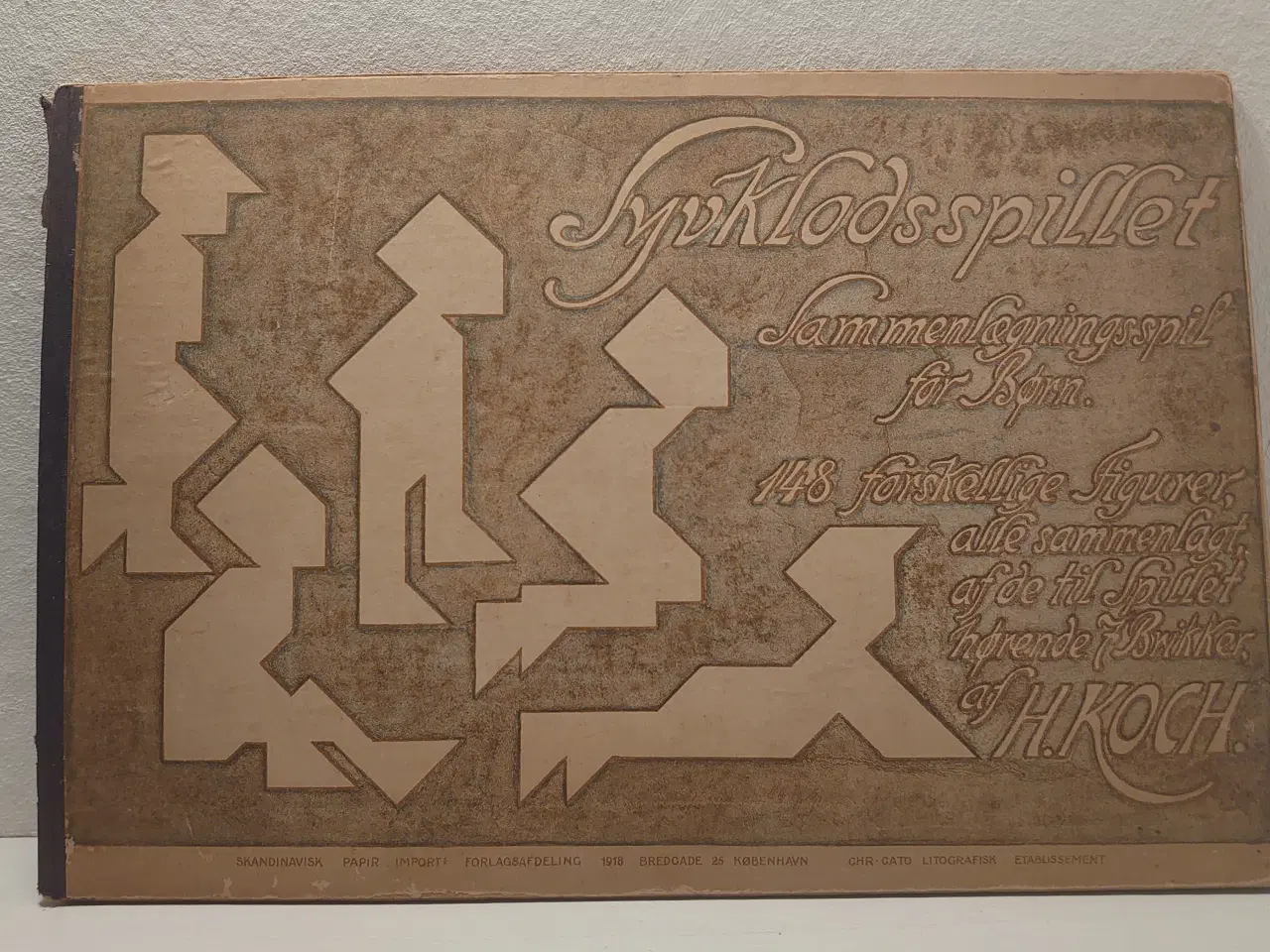 Billede 1 - H.Koch: Syvklodsspillet. Løsningsnøgle.1918.