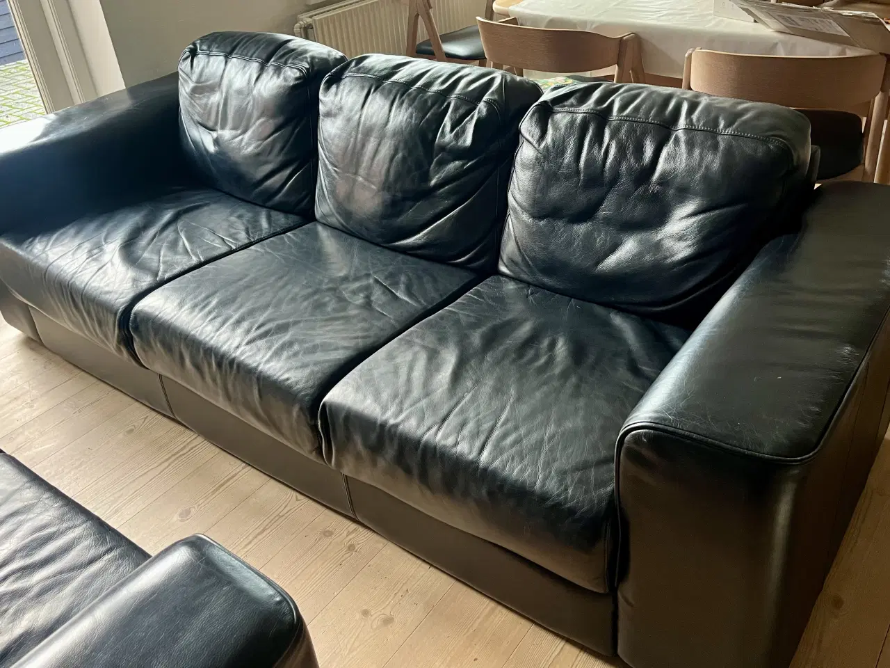 Billede 6 - Lædersofaer, sort, 2+3 pers. sæt