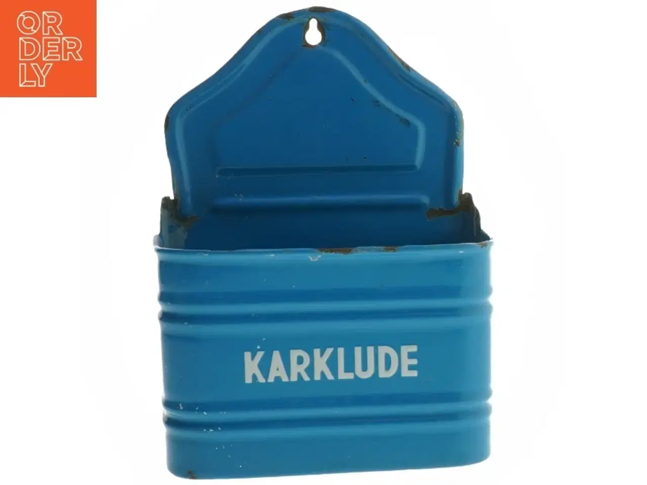 Billede 1 - Madam Blå holder til karklude af emalje  (str. 23,5x16x8 cm)