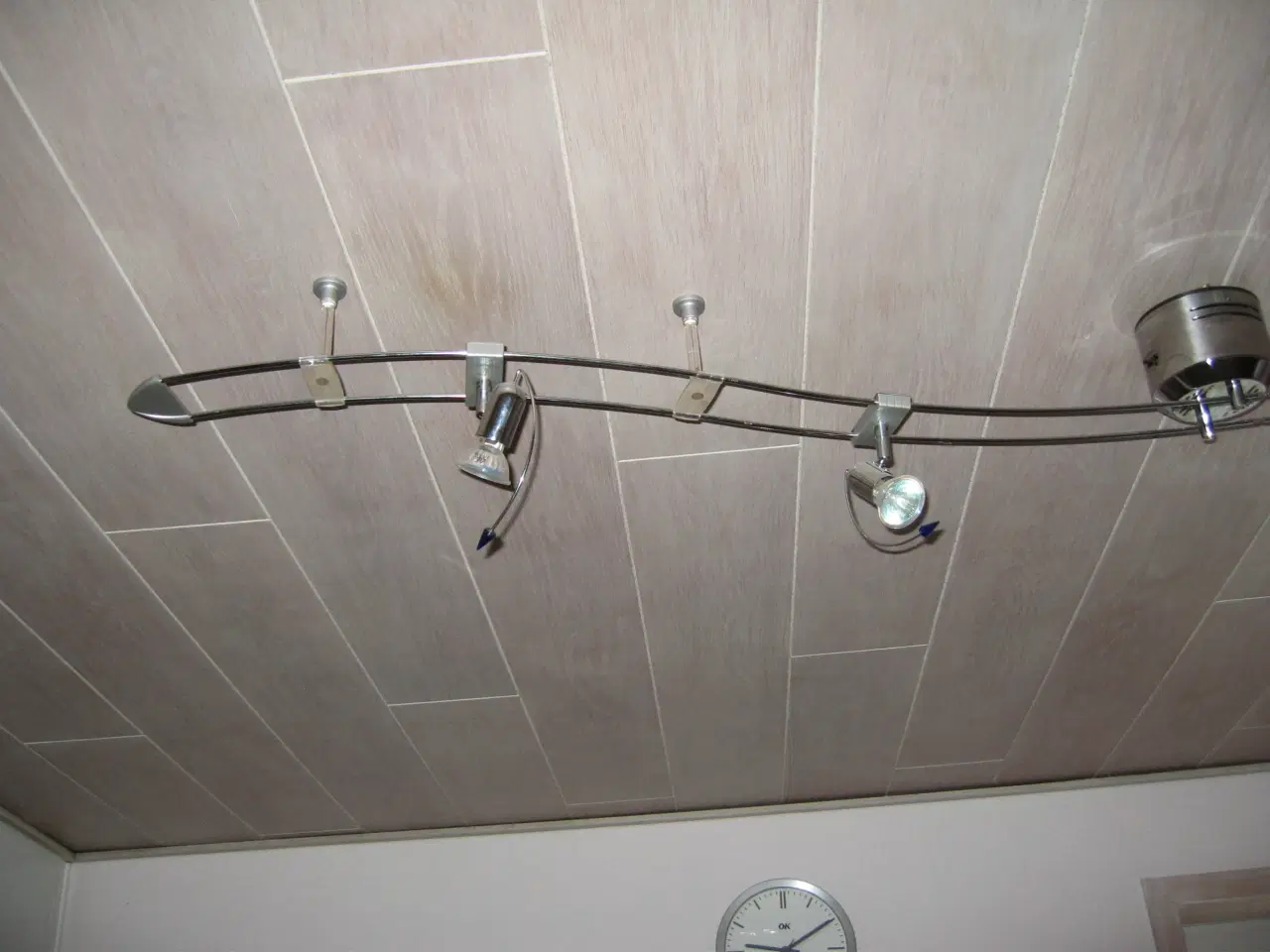Billede 2 - Snoet loftlampe med 4 spot