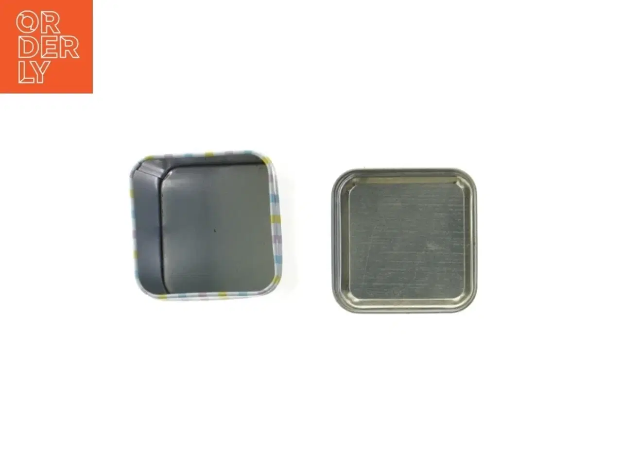 Billede 3 - Mønstret metalbeholder (str. 8,5x6 cm)