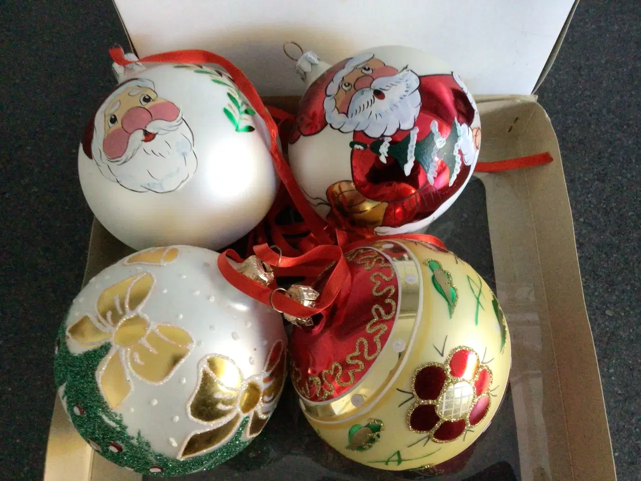 Billede 1 - Store glas julekugler 