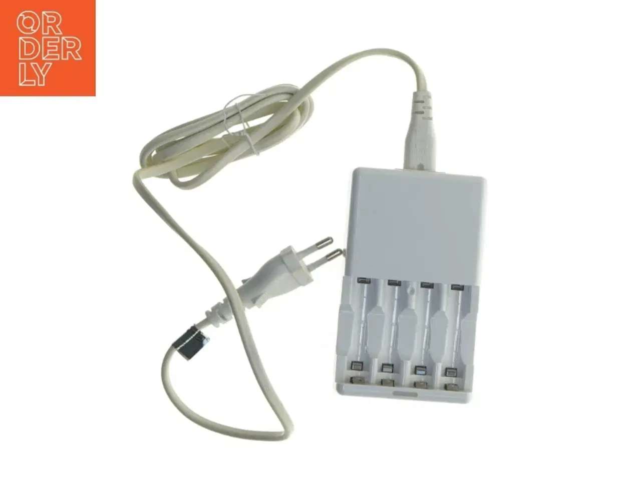 Billede 1 - Batterioplader til AA batterier fra IKEA (str. 11x7 cm)