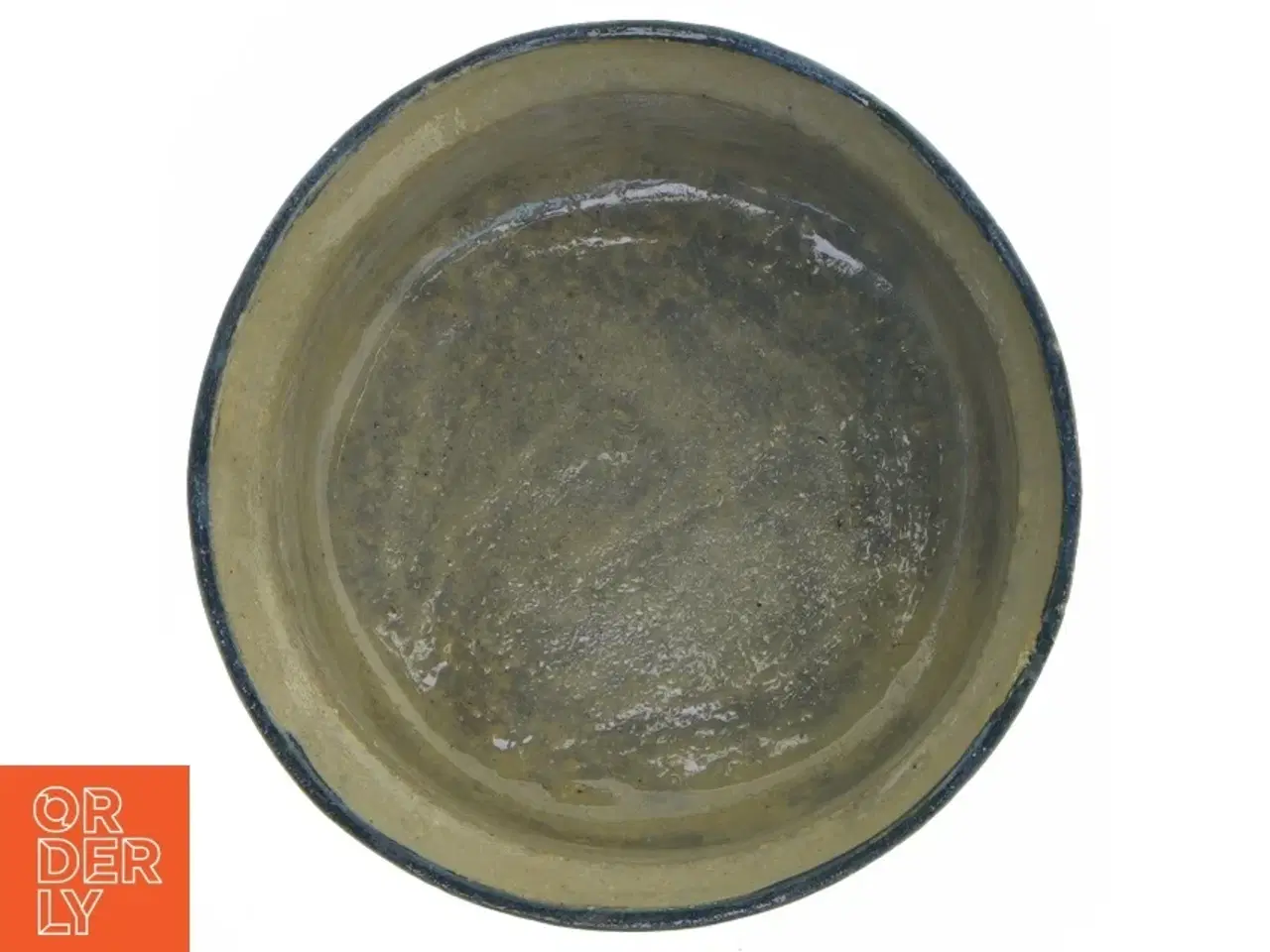 Billede 2 - Keramikskål med blå dekoration (str. 16 x 7 cm)