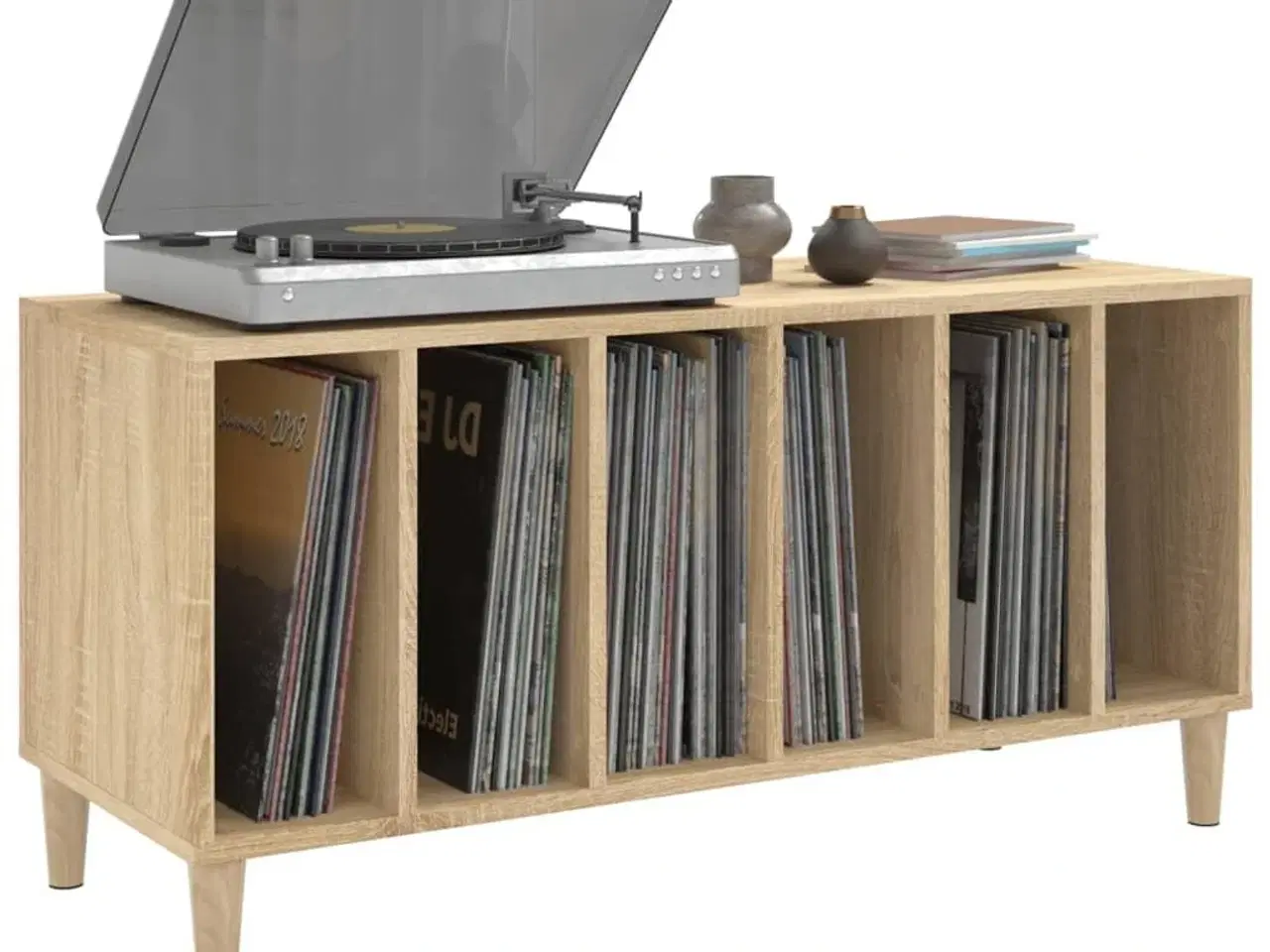 Billede 4 - Vinylskab 100x38x48 cm konstrueret træ sonoma-eg