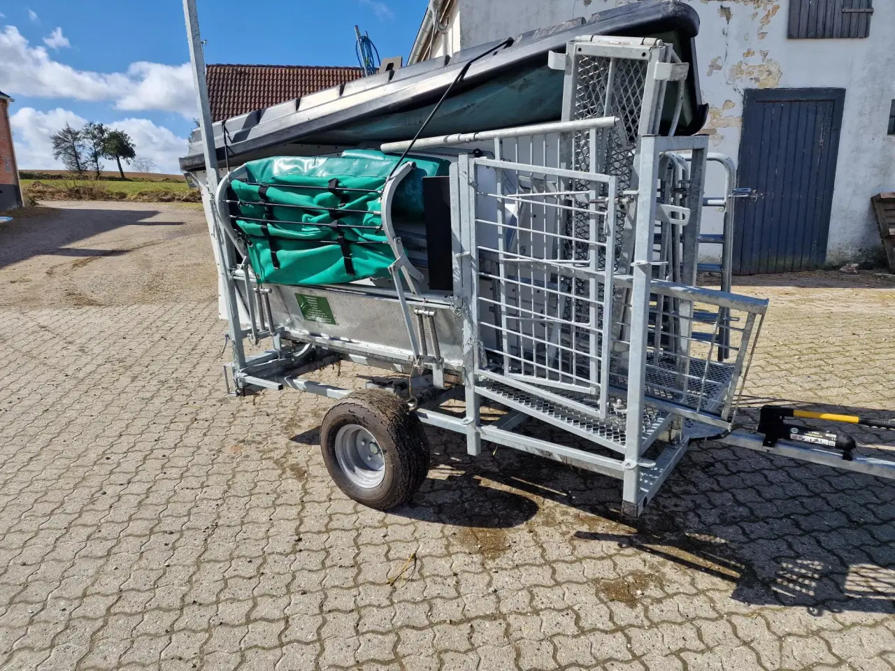 Billede 4 - Fangefolde, vægt, Fårevende på trailer.