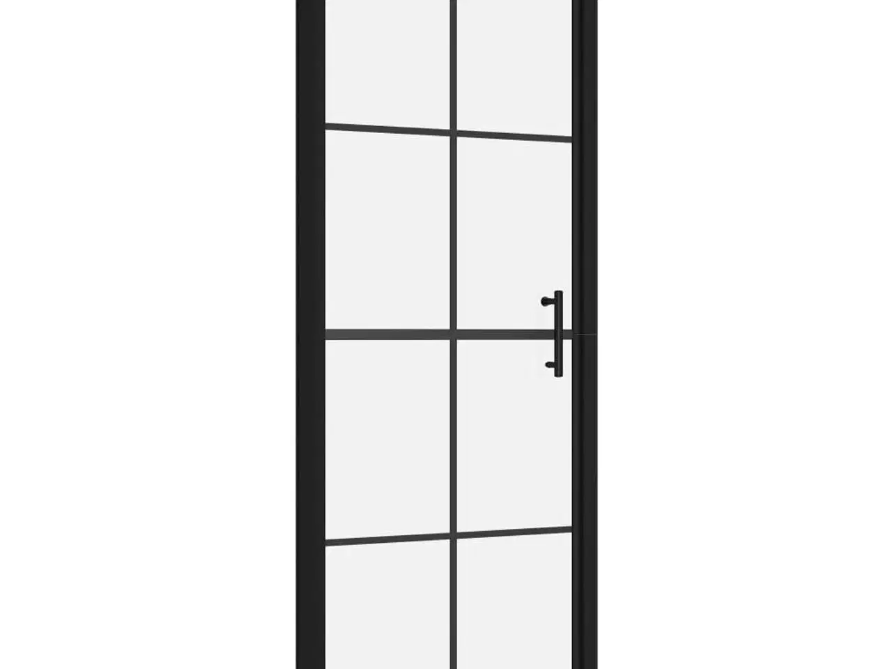 Billede 2 - Brusedør 91 x 195 cm hærdet glas sort