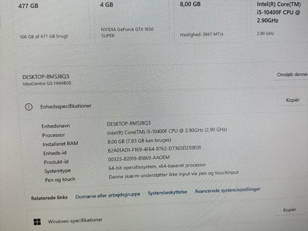Billede 6 - Lenovo IdeaGaming computer sæt