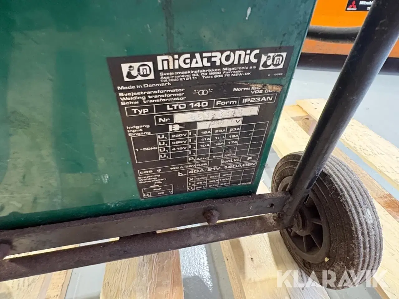 Billede 6 - Elektrodesvejser Migatronic LTD 140