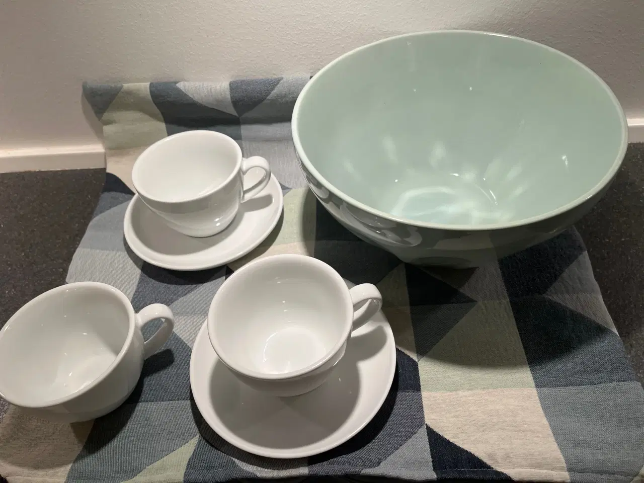 Billede 6 - IKEA pyntepudebetræk-geometrisk mønster i blå+grå