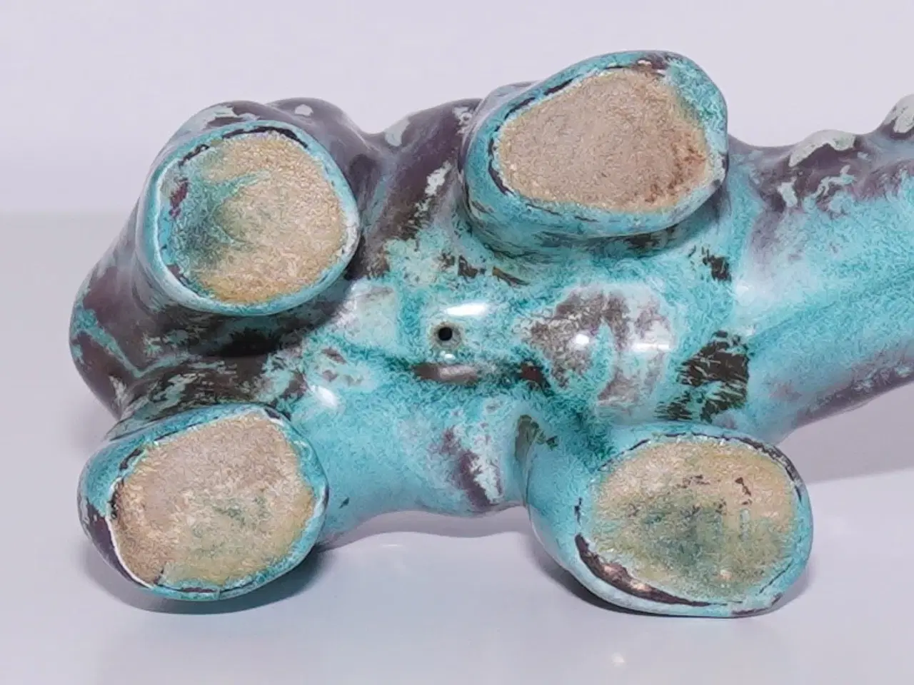 Billede 4 - Ældre isbjørn med smuk glasur fra Michael Andersen