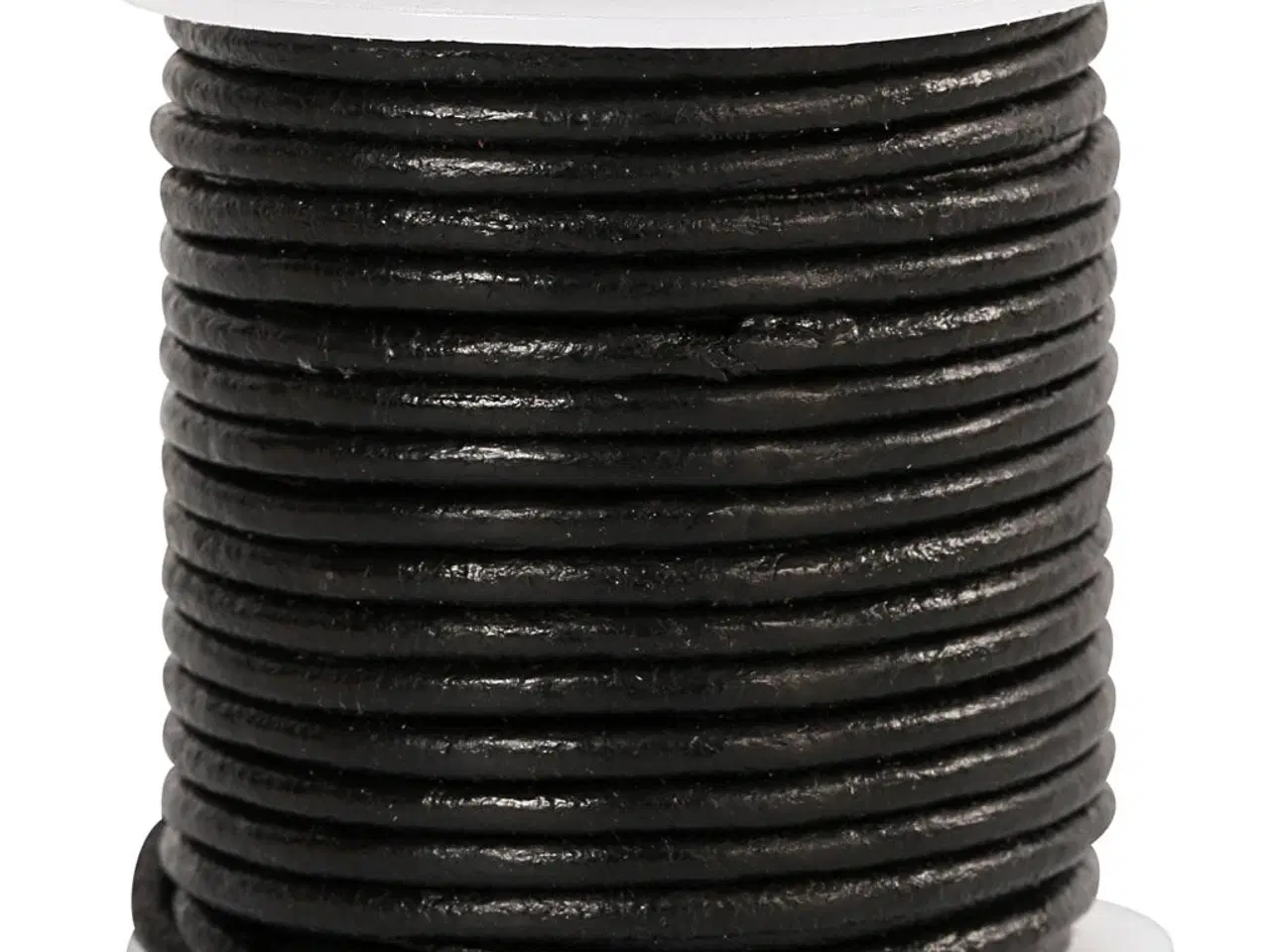 Billede 1 - Sort Lædersnor 2 mm - 10 meter til Kreative Projekter