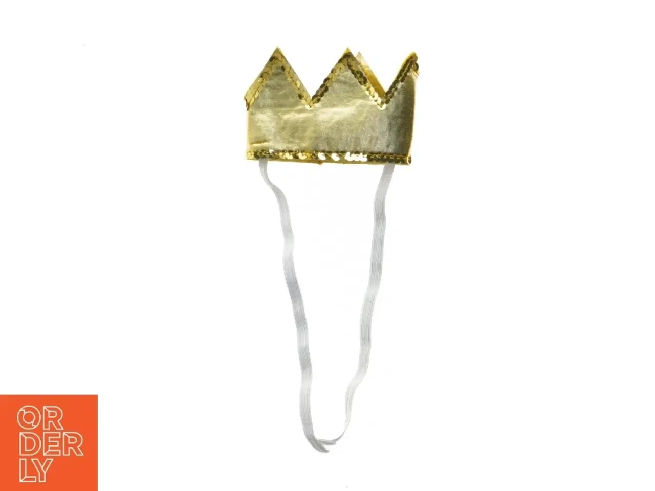 Billede 1 - Guld krone til rollespil (str. 11,5 cm)