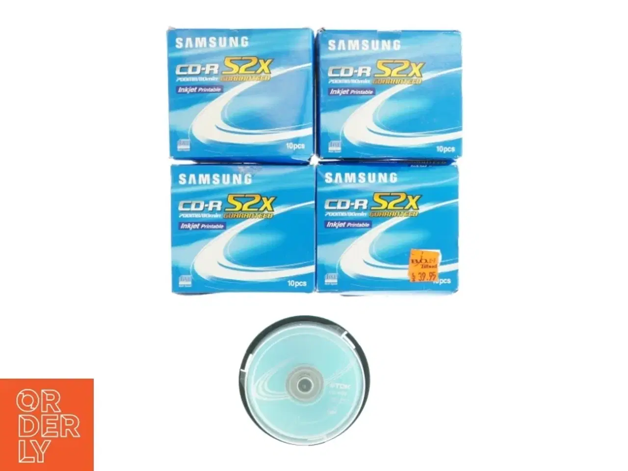Billede 1 - 4 stk Samsung CD-R 52X og 1 stk TDK CD-R 80