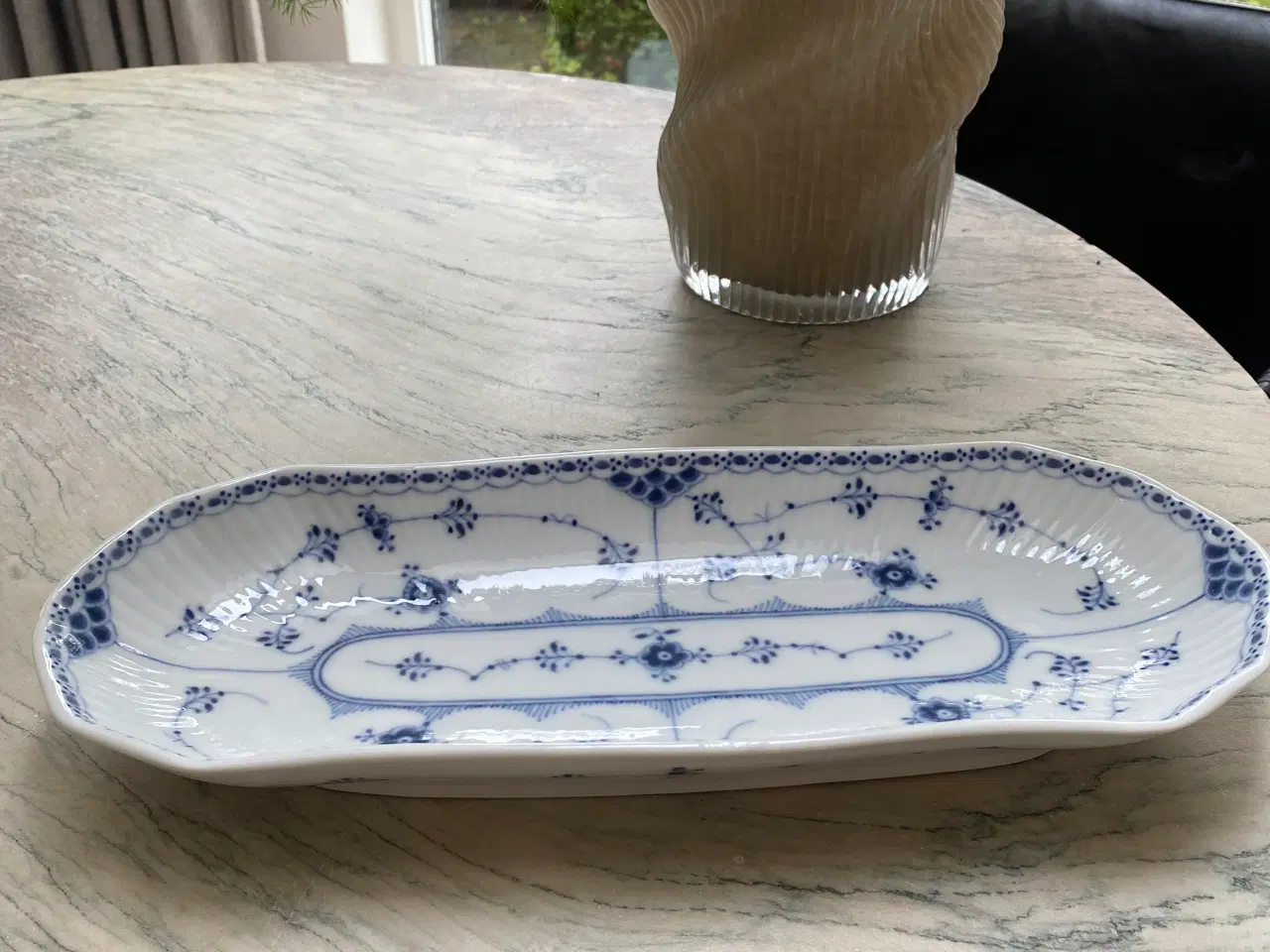 Billede 3 - Royal Copenhagen Musselmalet Halvblonde fad 714