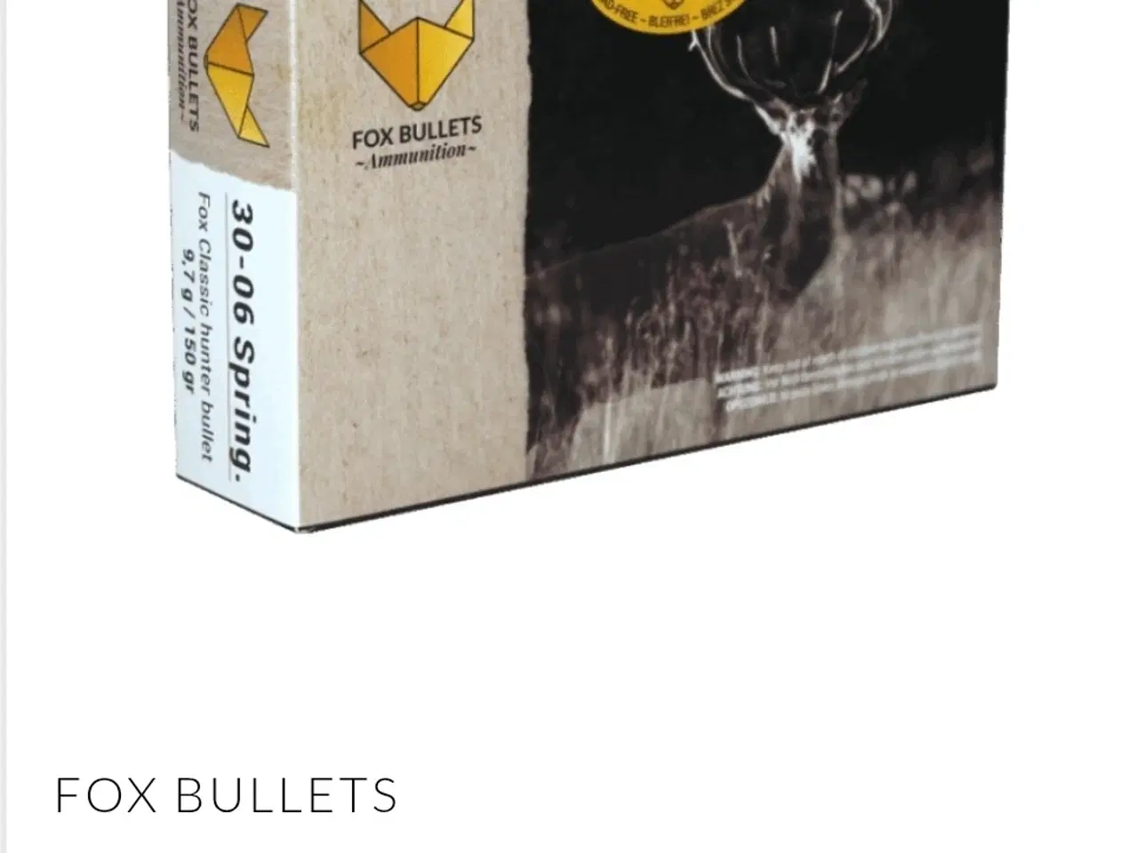 Billede 2 - 30-06 spring. Blyfri Jagt Ammunition.