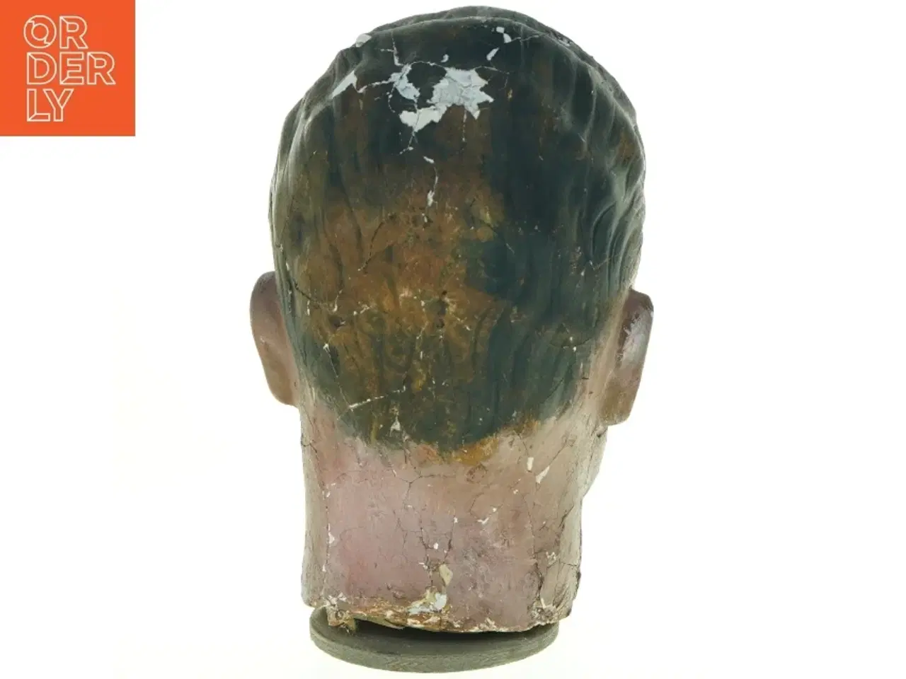 Billede 2 - Vintage mannequin herre hoved fra 1940-50&#39;erne (str. 27 x 21 cm)