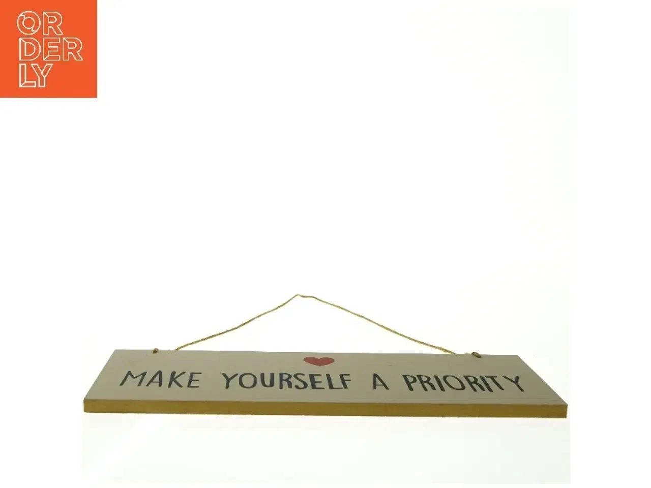 Billede 4 - Vægskilt med opfordring (str. 40 x. 12 cm)