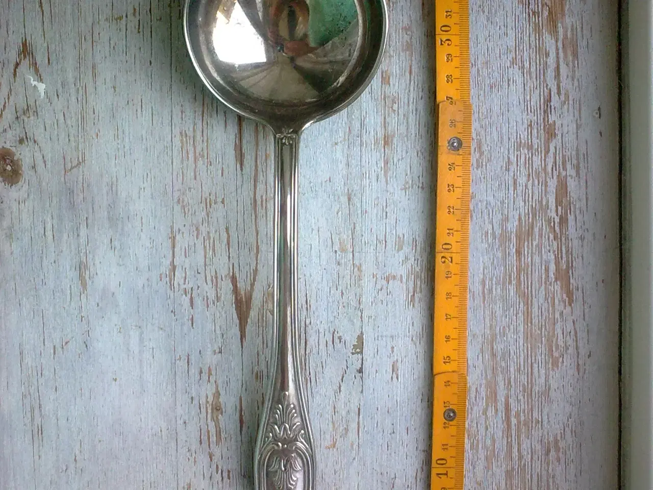 Billede 9 - KÆMPE sølvplet Kartoffel suppe ske SJOV