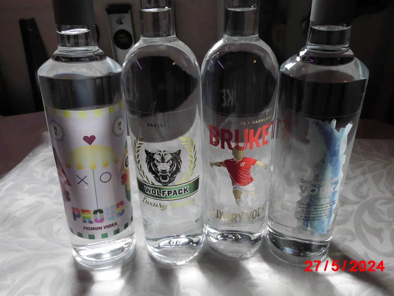 Billede 1 - 4 flasker luksus Vodka 40% alkohol 