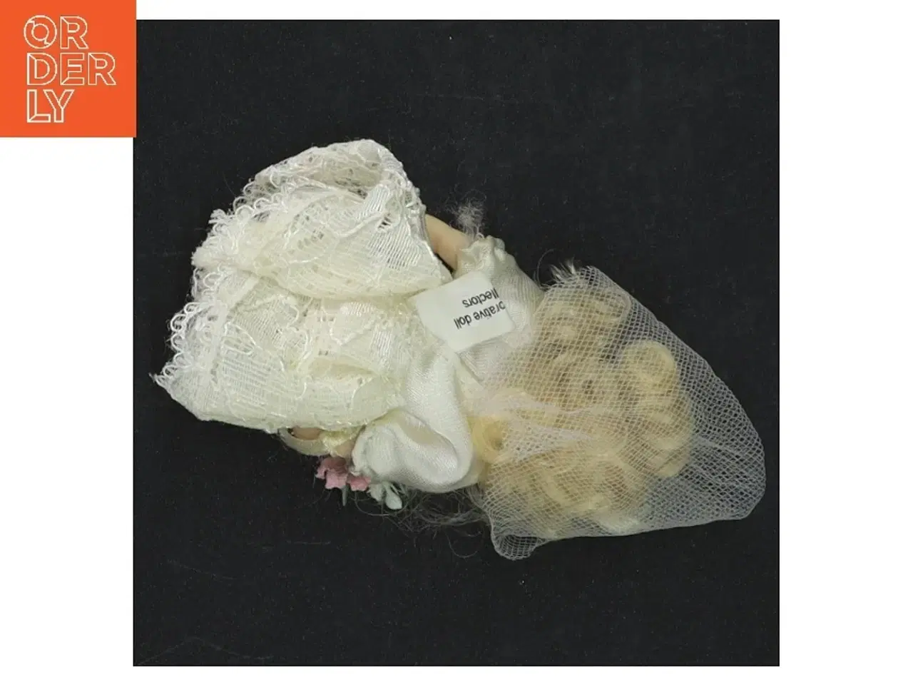 Billede 4 - Vintage stofdukke i brudekjole