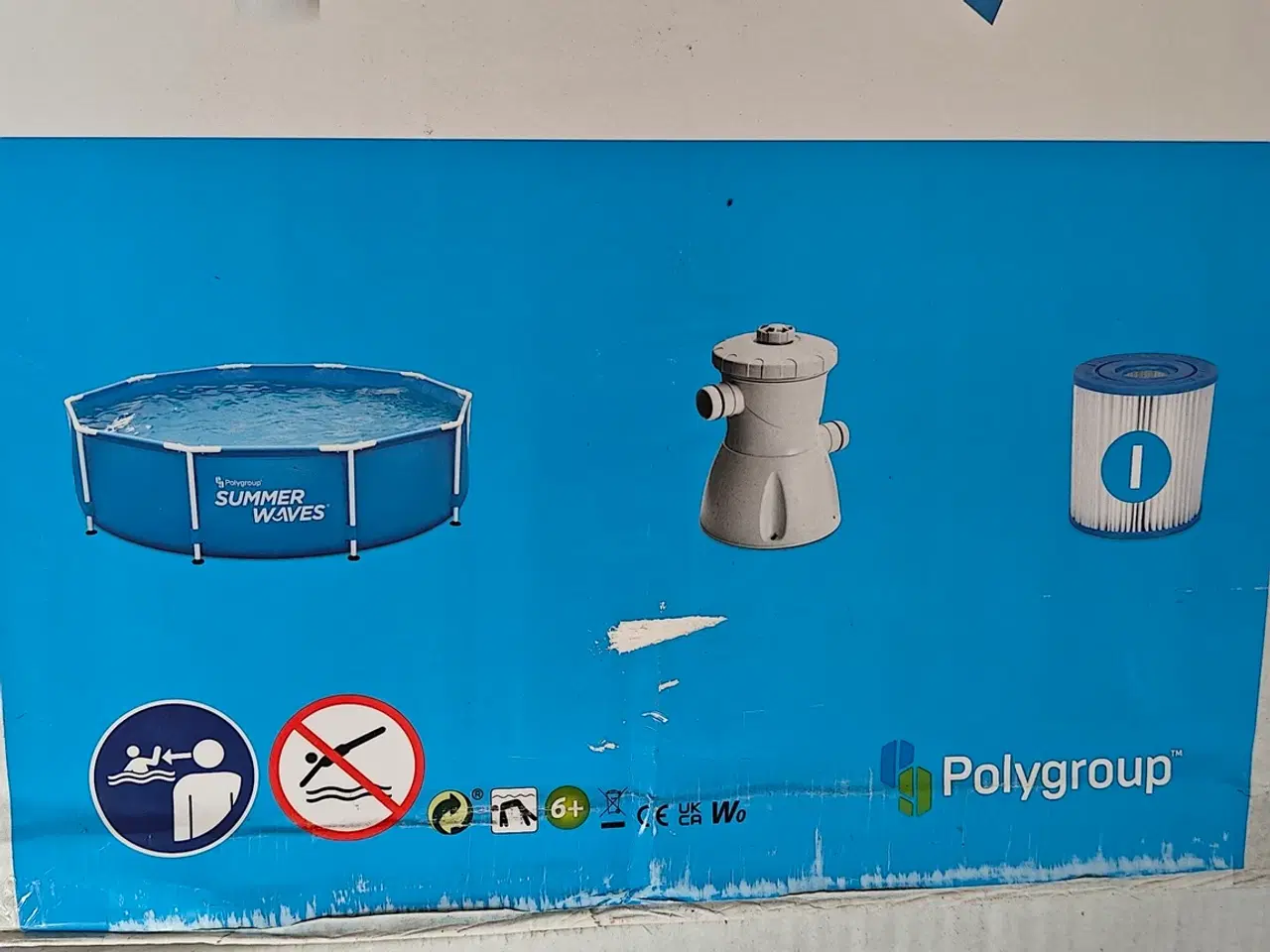 Billede 2 - Pool 3 x 0.76 m - NY - Med alt tilbehør