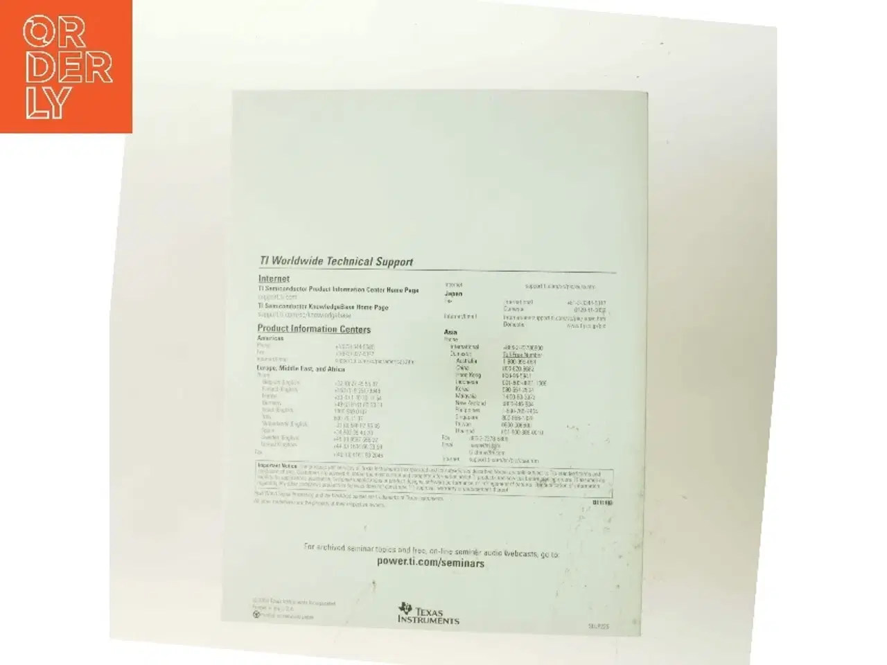 Billede 3 - Texas Instruments Power Supply Design Seminar 2004/2005 – SEM1600