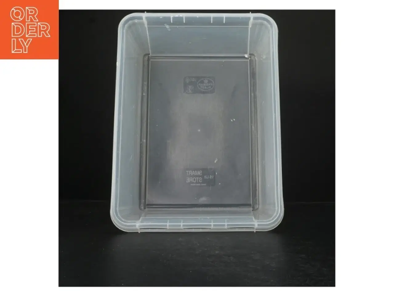 Billede 4 - Gennemsigtig opbevaringskasse fra Smartstore (str. 37x28x17 cm)