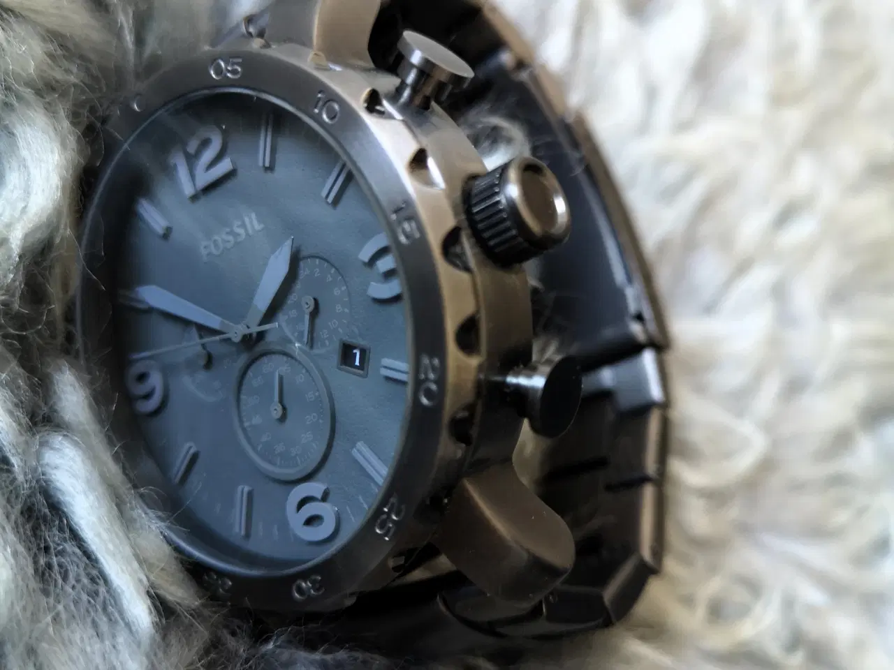 Billede 12 - 6 x Fossil herreur + 3 x Fossil armbånd