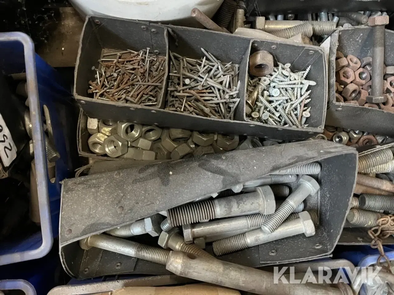 Billede 4 - Bolte, møtrikker, søm og øvrigt