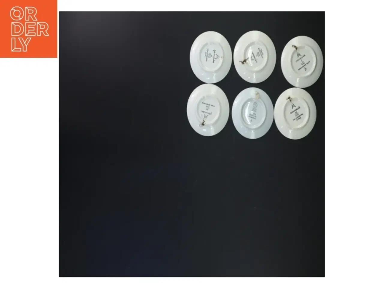 Billede 4 - Danish blå porcelæn plader fra Royal Copenhagen (str. Ø 8 cm. 6 styk)