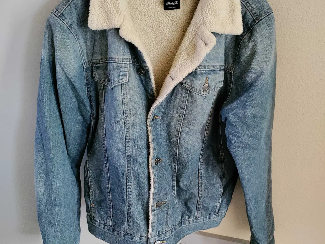 Billede 1 - Foret denimjakke str M