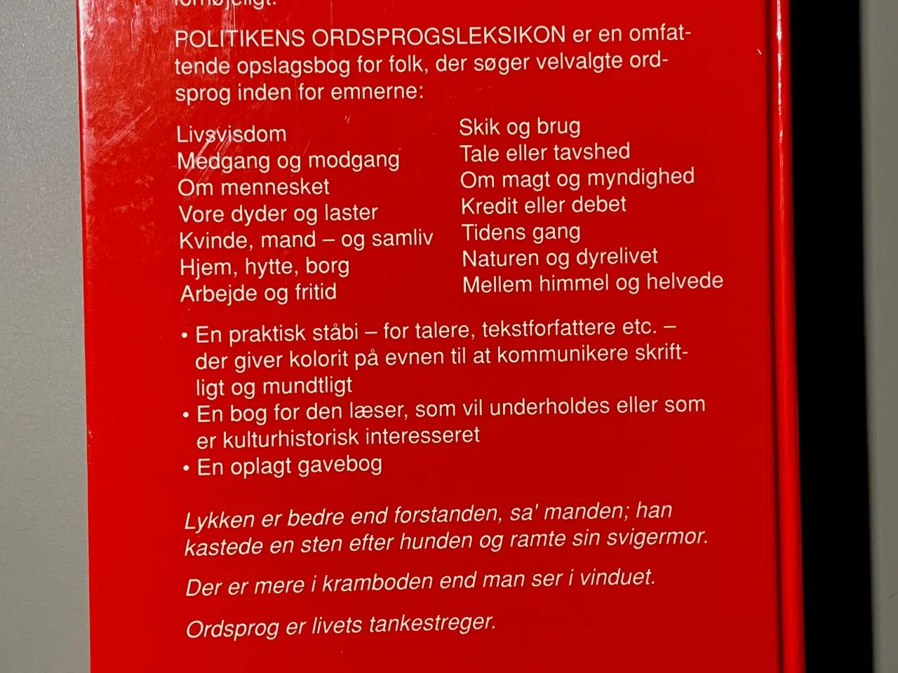 Billede 2 - Politikens ORDsprogsleksikon