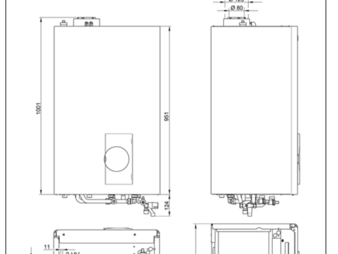 Billede 4 - Gasfyr (Baxi) med skorsten