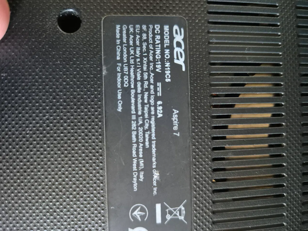Billede 8 - Acer Aspire 7 Gamer Bærebar 
