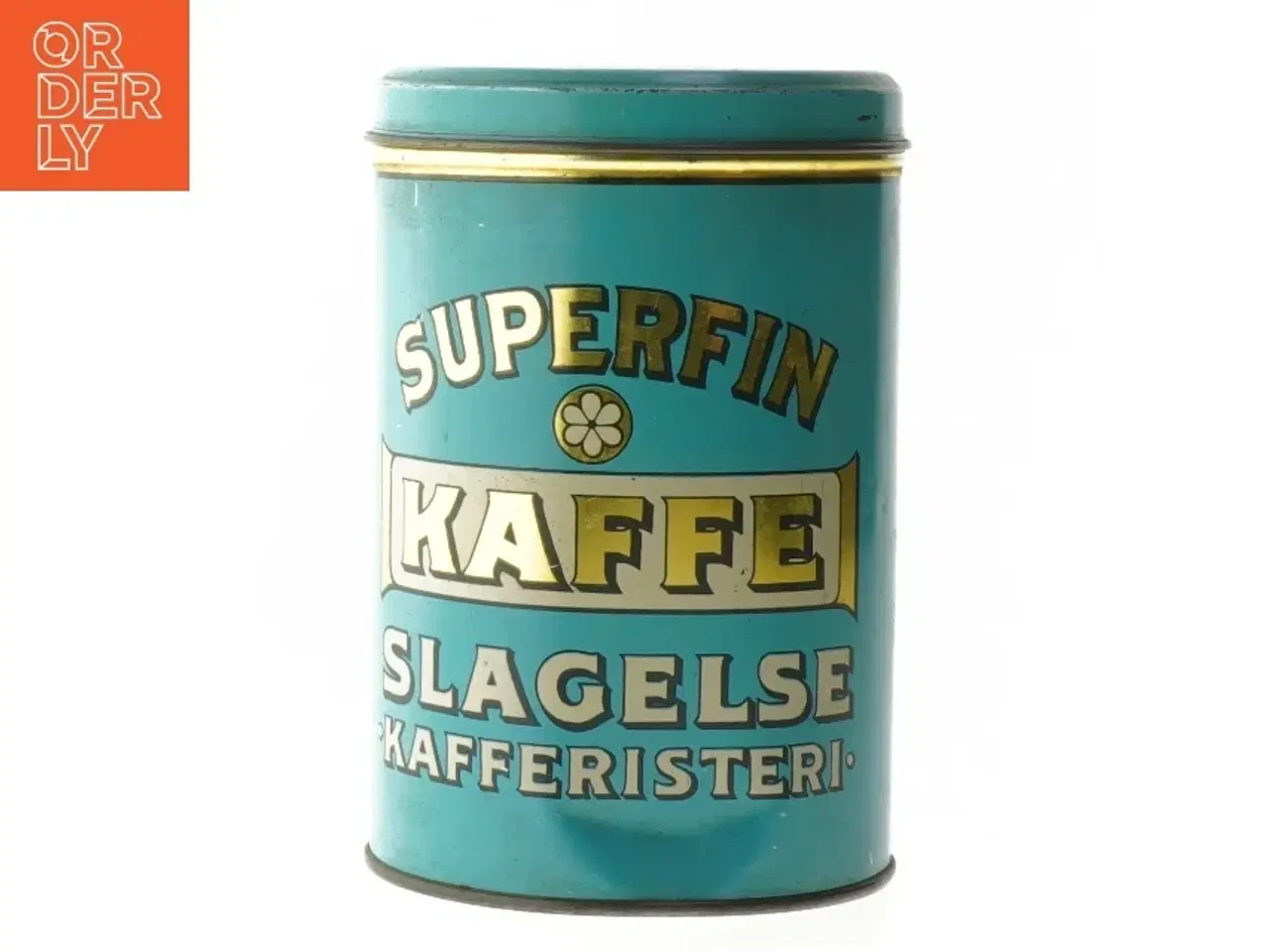 Billede 1 - Retro kaffedåse Superfin Kaffe (str. Ø 11 cm længde 16,5 cm)