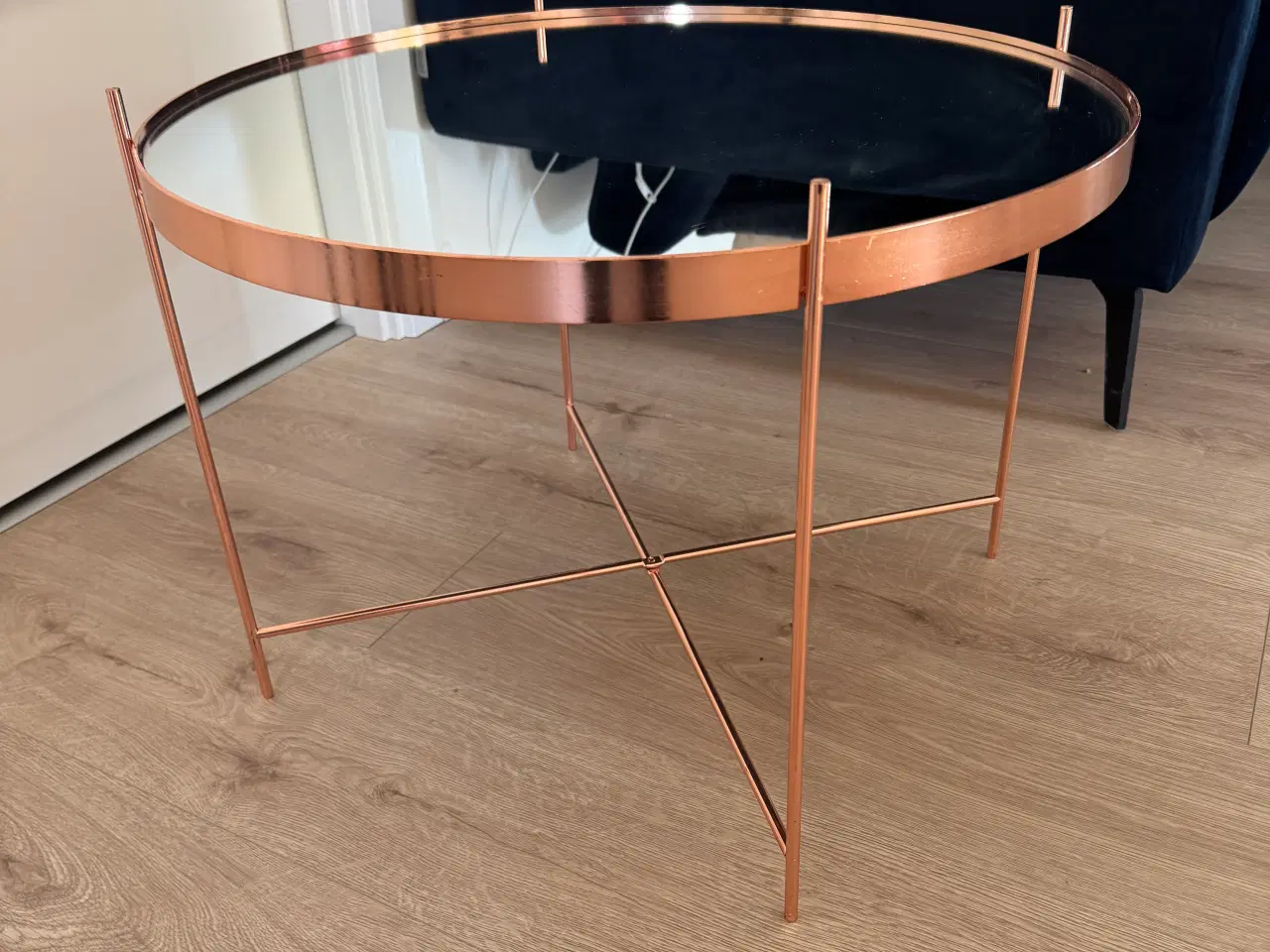 Billede 1 - sofabord, messing/spejl