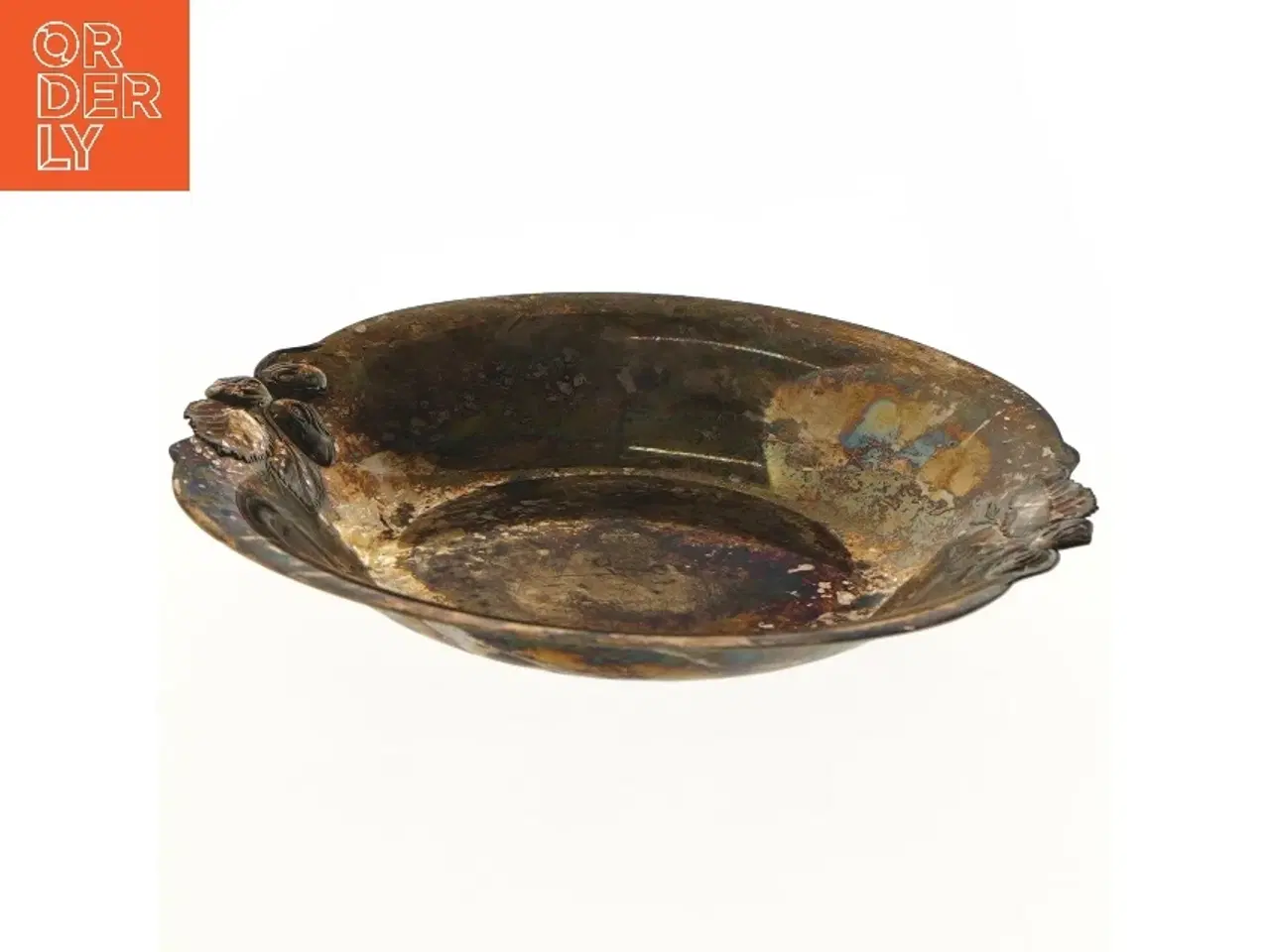 Billede 1 - Antik dekoreret skål (str. Ø 24,8 cm)