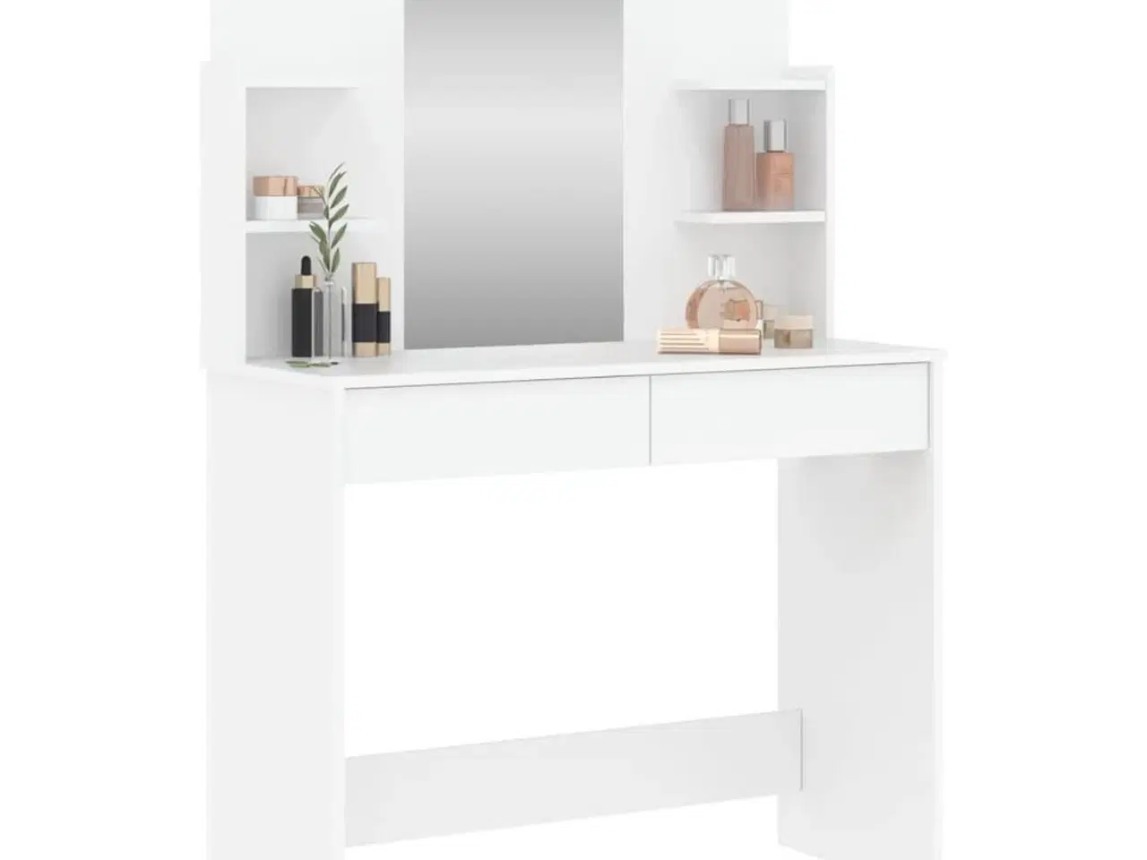 Billede 3 - Makeupbord med spejl 96x39x142 cm hvid