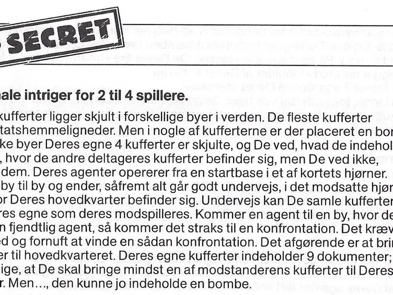 Billede 2 - Top Secret Brætspil