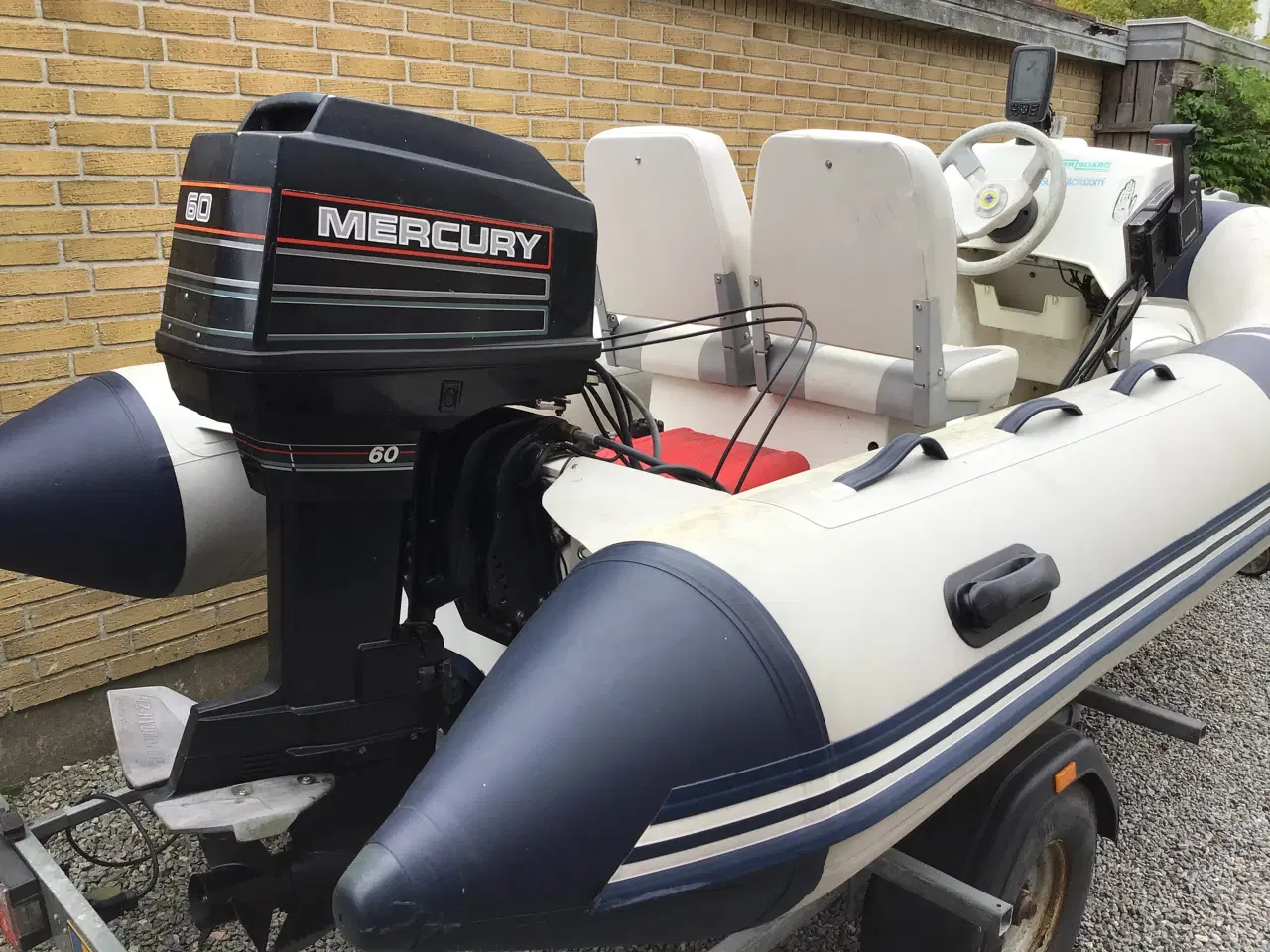 Billede 3 - Rib båd med 60 hk motor og trailer 