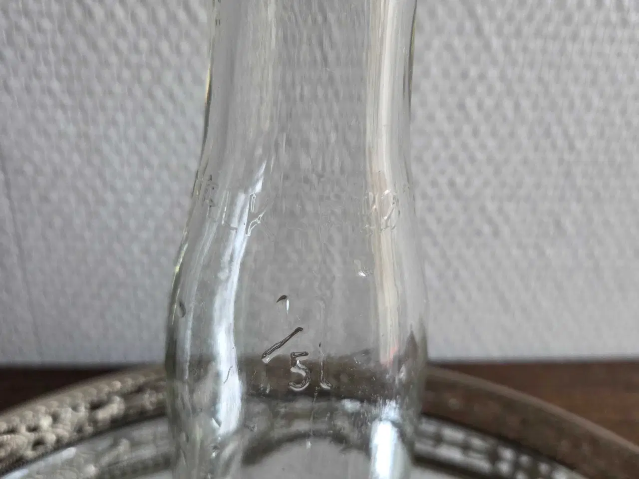 Billede 4 - 3 Holmegaard mælkeflasker._Vaser 1940.