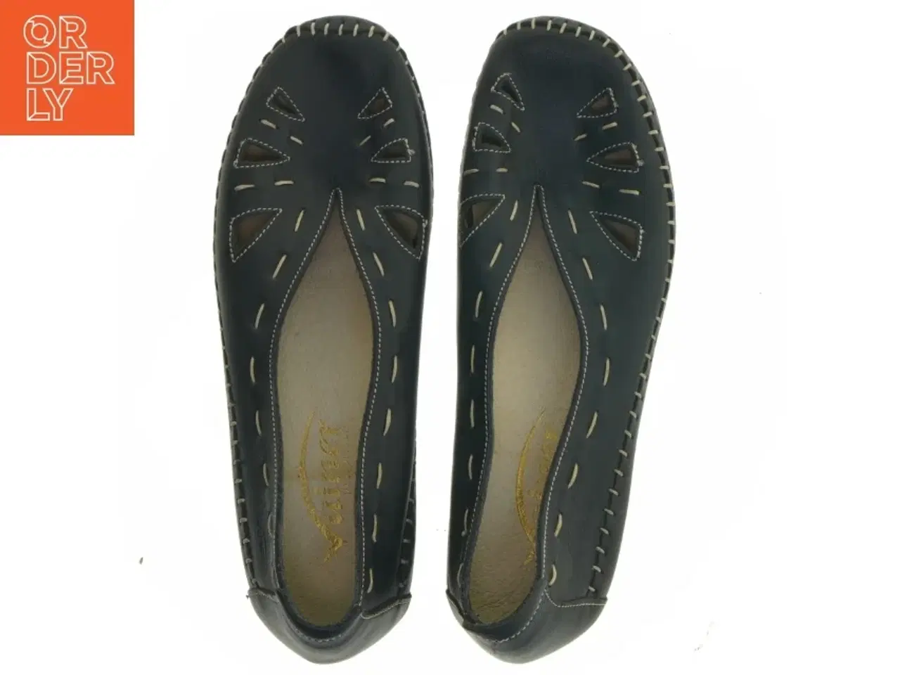 Billede 5 - Dame lædersko med stikninger i størrelse 37 fra Vainer (str. 37 )
